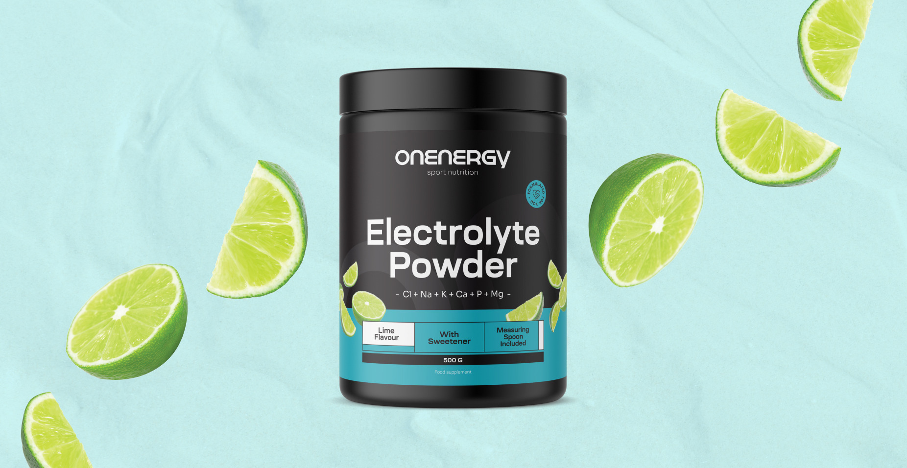 Électrolytes en poudre – citron vert
