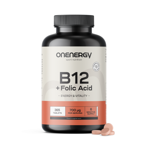 Vitamine B12 + acide folique, 365 comprimés
