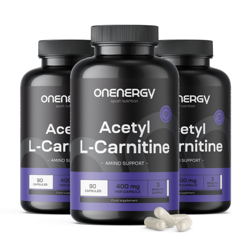 3x Acétyl-L-carnitine HCl, ensemble 270 gélules