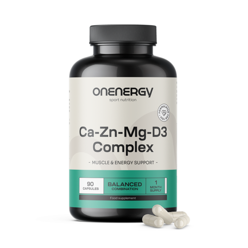 Calcium + Zinc + Magnésium + D3, 90 gélules