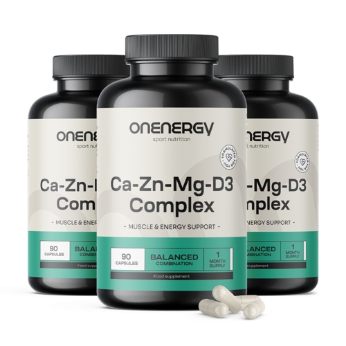 3x Calcium + Zinc + Magnésium + D3, ensemble 270 gélules