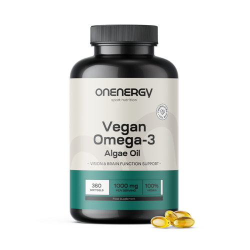 Oméga-3 végan issu d’algues 1000 mg, 360 gélules molles