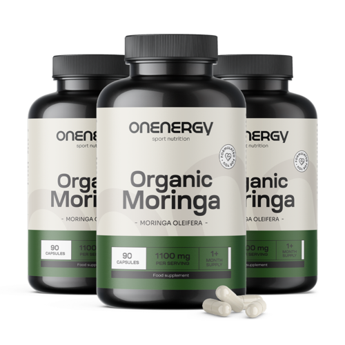 3x BIO Moringa 1100 mg, ensemble 270 gélules