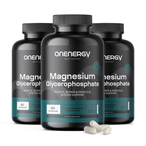 3x Glycérophosphate de magnésium, ensemble 270 gélules 