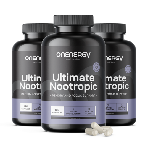 3x Ultimate Nootropic – complexe de soutien des fonctions cognitives, ensemble 540 gélules